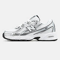 Білі жіночі кросівки New Balance 740 / Демісезонні Нью Беланс 740 Сітка