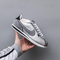 Сірі жіночі кросівки кроссовки Nike Cortez Silver Grey Демісезонні кеди Найк Кортез