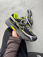 Сірі шкіряні чоловічі кросівки Nike Initiator Grey/Green Демісезонні Найк