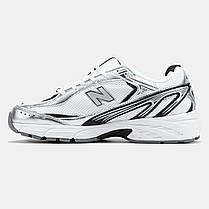Кросівки New Balance 509 White Silver Black / Нью Беланс 509 Білі із Сріблястим та Чорним, фото 4