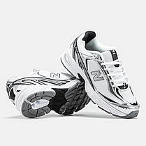 Кросівки New Balance 509 White Silver Black / Нью Беланс 509 Білі із Сріблястим та Чорним, фото 6