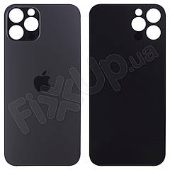 Задня кришка для iPhone 12 Pro, колір графіт, з великим отвором під камеру