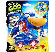 Ігрова фігурка машинка Гуджитсу GooJitZu Goo Mobiles Sonic Racers Сонік, іграшка розтягується, антистрес