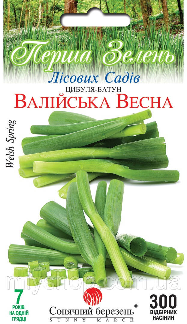 Цибуля-батун Валлійська весна 300 шт Сонячний березень