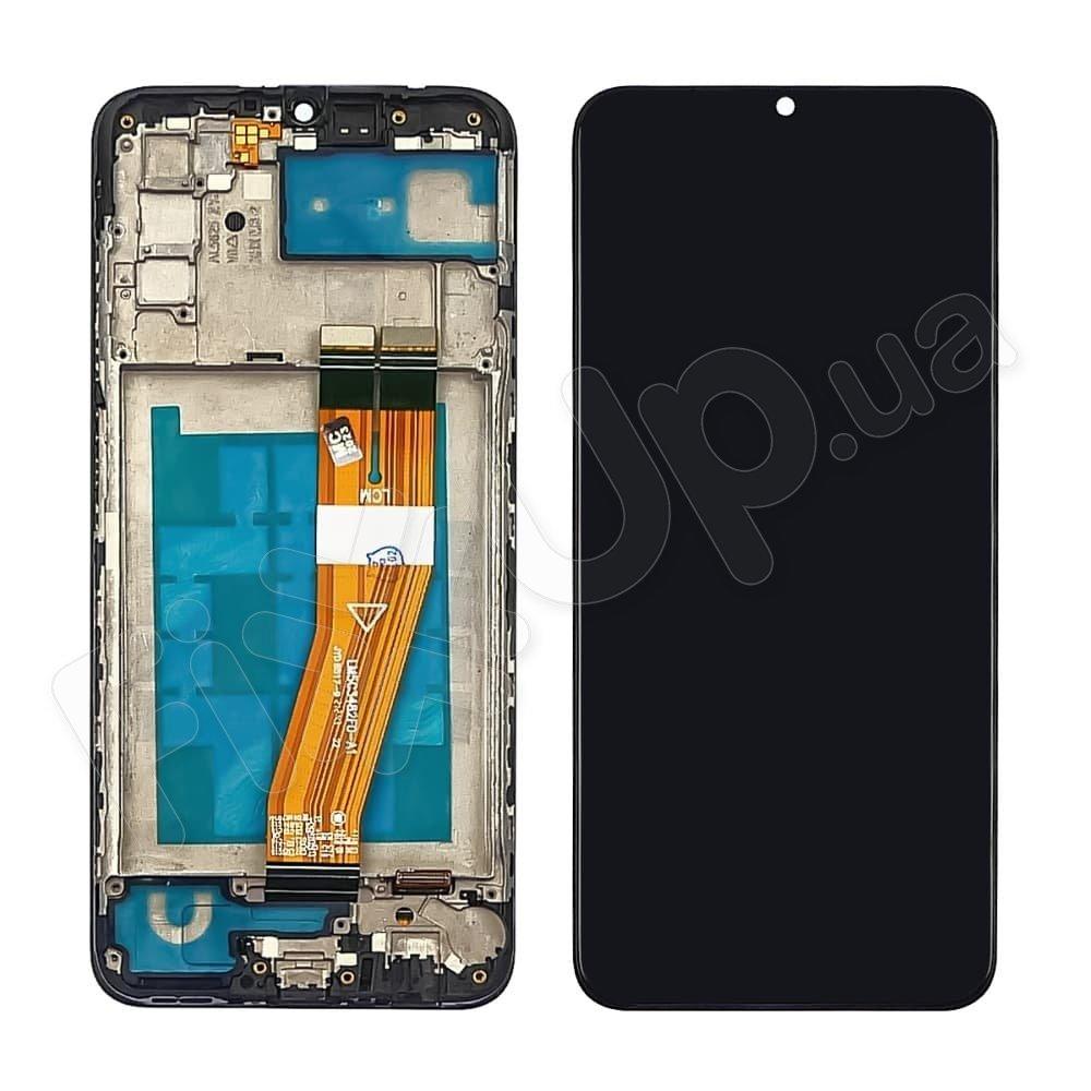Дисплей для Samsung A025F/DS Galaxy А02s 2021 з тачскрином і рамкою в зборі, колір чорний, IPS (TFT)