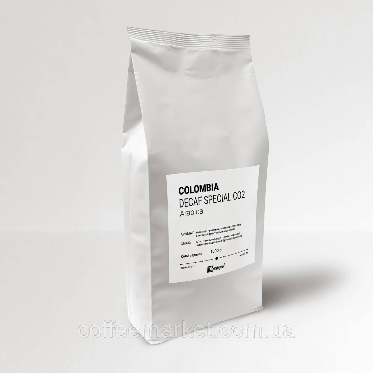COLOMBIA DECAF SPECIAL кава в зернах ДЕКОФЕЇНО ДЕКОФ Колумбія Арабіка 1 кг Свіжообсмажена кава зернова