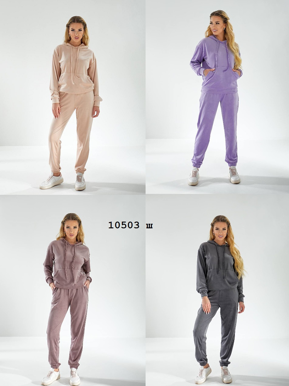 Жіночий велюровий костюм 10503 ш