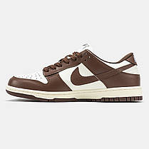 Кросівки Nike SB Dunk Low Brown White / Найк СБ Данк Низькі Коричневі з Білим, фото 4