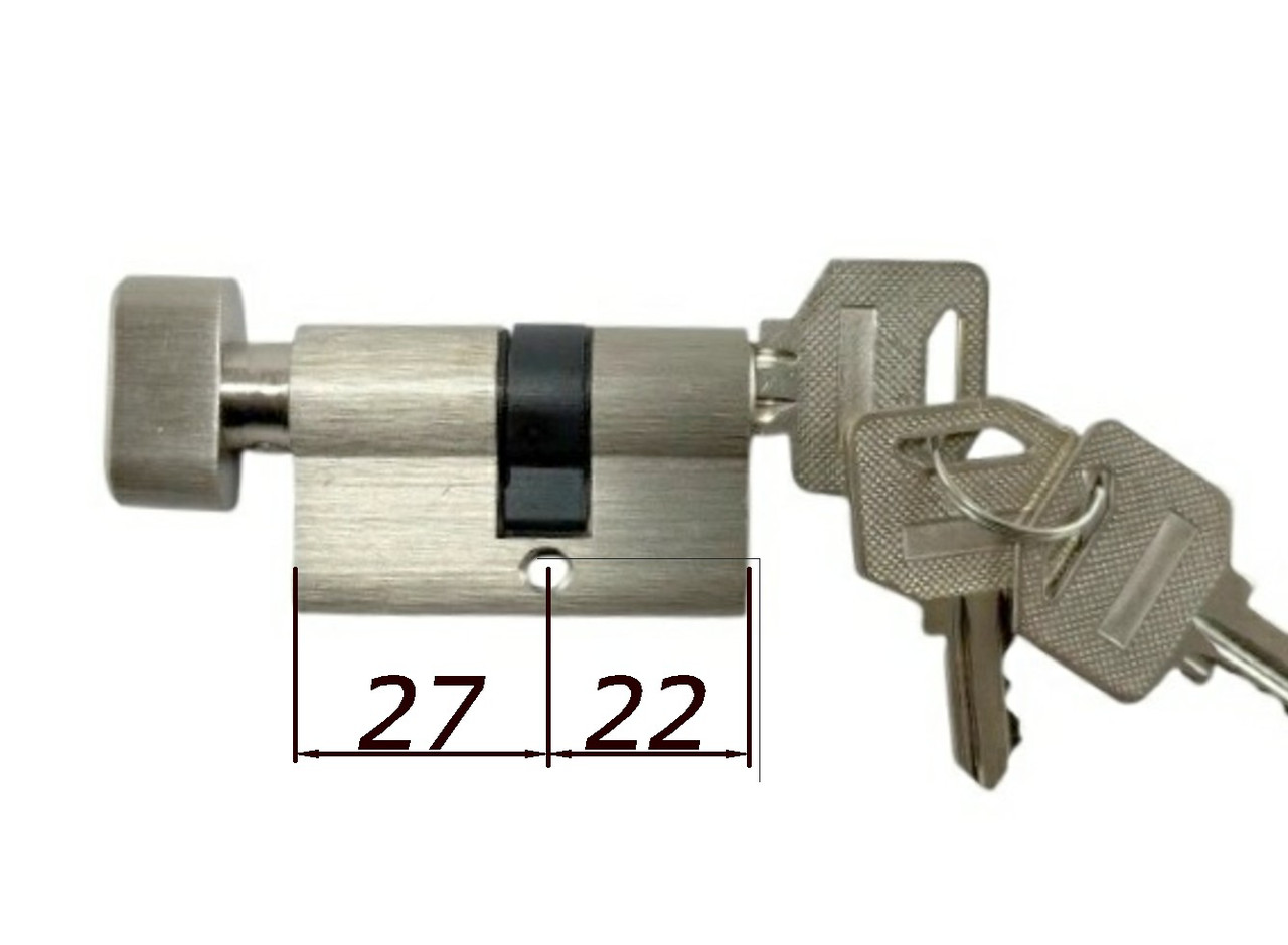 Циліндр 27/22 поворотник/ключ