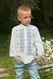 Вишита сорочка для хлопця льон машина робота модельне пошиття ріст від116 до 170