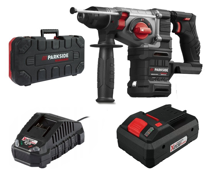 Акумуляторний перфоратор Parkside PERFORMANCE PKHAP 20-Li B2 + АКБ 4Ah, фото 1