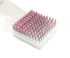 Набір абразивних шарошок для гравера. 100шт. Корунд