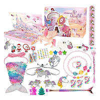 Адвент-календарь для девочки Dream World 24 окошка с сюрпризами, украшения, аксессуары (ST 036)