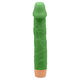 Вибратор Barbara Bill Multi Speed ​​Real Vibrator 22,5 cm Green, фото 3