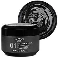 Гель для нарощування нігтів Moon Full Builder Gel №01 (прозорий), 30 мл