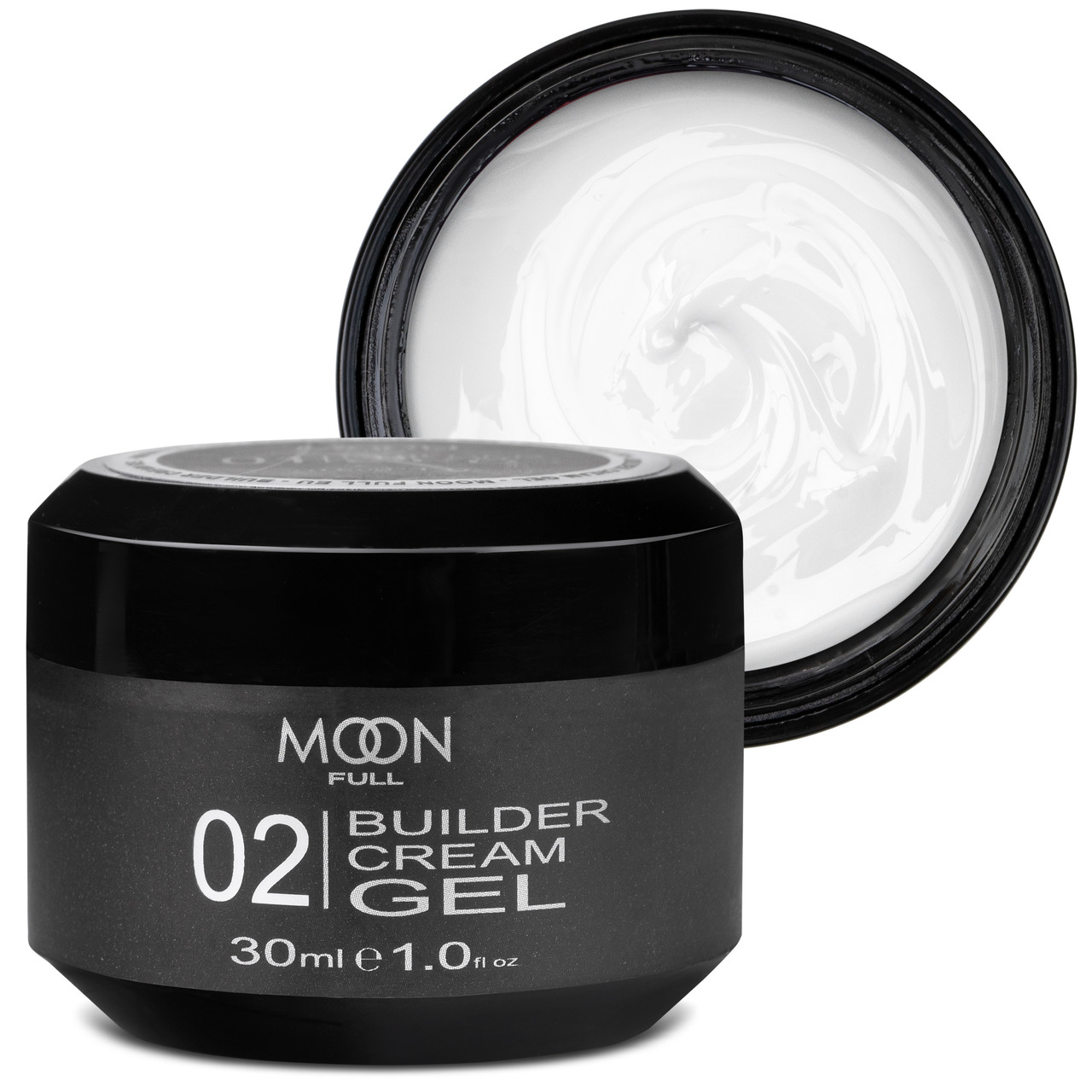 Гель для нарощування нігтів Moon Full Builder Gel №02 (білий), 30 мл