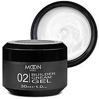 Гель для нарощування нігтів Moon Full Builder Gel №02 (білий), 30 мл