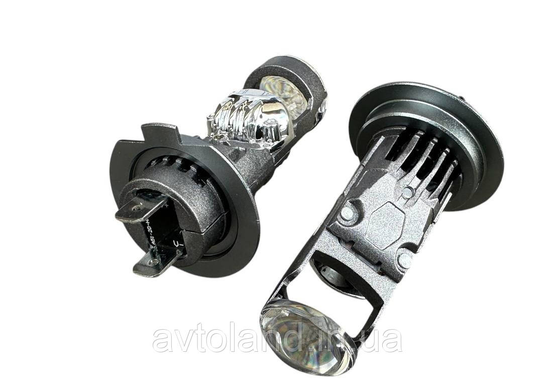 Лампи LED міні-лінзи Y10 H7 LED LENS (60Bт, 12000Лм, 6000К, 9-18v. Цоколь Н7)