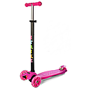 Дитячий самокат 3-х колісний JR 3-003-P з підсвіткою колес Рожевий, фото 2