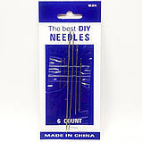 0516 Набір циганських голок для шиття NEEDLES - 6шт, фото 2