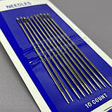 0524 Набір циганських голок для шиття NEEDLES - 10 шт, фото 2