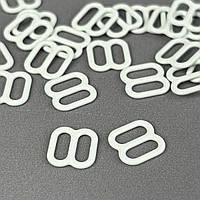 10 шт. - Білий 0,8 см регулятор (МЕТАЛ) для бретелів бюстгальтера (вісімка)