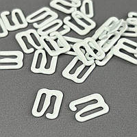 10 шт. - Білий регулятор 1 см (метал) для ремінців бюстгальтера (застібка)