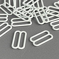 10 шт. - Білий 1,8 см регулятор (МЕТАЛ) для бретелів бюстгальтера (вісімка)