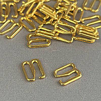10 шт. - Золото 0,8 см регулятор (МЕТАЛ) для бретелів бюстгальтера (застібка)