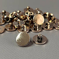 10 шт. - Ґудзики блузкові на ніжці Ø-15мм, Золото.