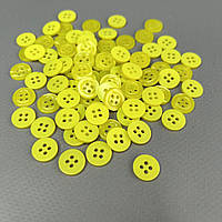 10 шт. - Ґудзики сорочкові Ø-11мм колір жовтий