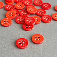 10 шт. - Ґудзики сорочкові Ø-11мм колір червоний