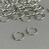 10 шт. - Срібний регулятор 1 см (метал) для ремінців бюстгальтера (кільце)