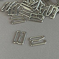 10 шт. - Регулятор срібла 1,2 см (метал) для ремінців бюстгальтера (застібка)