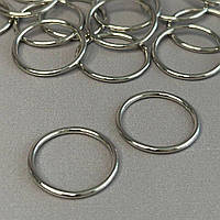 10 од. - Срібний регулятор 2 см (метал) для обгортків бюстгальтера (кільце)