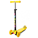 Дитячий самокат 3-х колісний JR 3-003-Y з підсвіткою колес Жовтий, фото 2