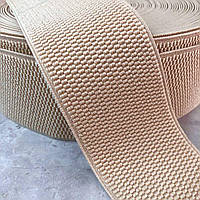 1м. резинка поясна, манжетна - 6см. бежевий світлий