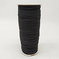 2 мм резинка кругла (шляпна) чорний 100 ярд.