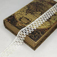 (1 м) Мереживо макраме  3,5см Колір - Айворі (М729-23-084)