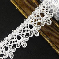 (1 м) Мереживо макраме  3 см колір - білий (M729-24-001)