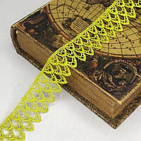 (1 м) Мереживо макраме  3 см Колір - Салатовий (M729-23-150)