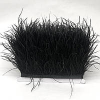 50 см - Пір'я страуса на стрічці 6-10 см - чорний