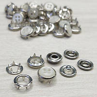 50од. Кнопка бебі нержавіюча сталь для трикотажного одягу 9,5 мм - Гудзик