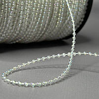 Намистини на нитці Ø2,5мм - прозорий з покриттям АВ