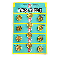 D=19мм, пришивні застібки-кнопки для одягу  12шт метал колір золота