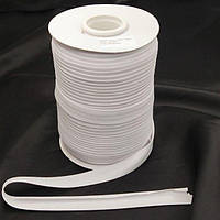 Бейка ХБ (бавовна) 16мм - 50% поліестер (92м), колір білий