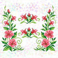 K-273 Квітка берізка (20х30 см). Confetti. Водорозчинний флізелін із малюнком