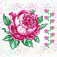 K-361 Троянди (20х30 см). Confetti. Водорозчинний флізелін із малюнком