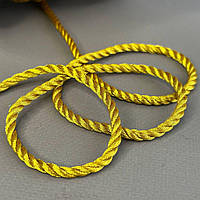 Декоративний шнур 5мм - золото парча