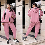 Стильний крутий батальний спортивний костюм із джогерами (р.48-62). Арт-2172/42, фото 3